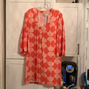 Trina Turk Silk Bell Sleeved Dress Size 12